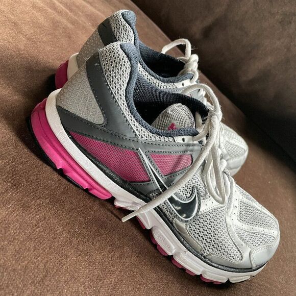 Nike Structure 14 Women's Running Shoes Training 415367-002 Light Grey Pink 7 US - Picture 5 of 7